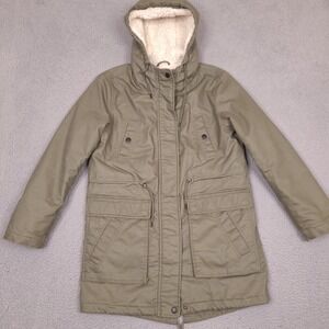 American Eagle Military Womens Parka Jacket‎ XS Type AE-177 Hooded Sherpa Green